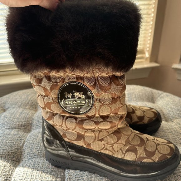 COACH Joyous Signature Boots - Picture 1 of 6